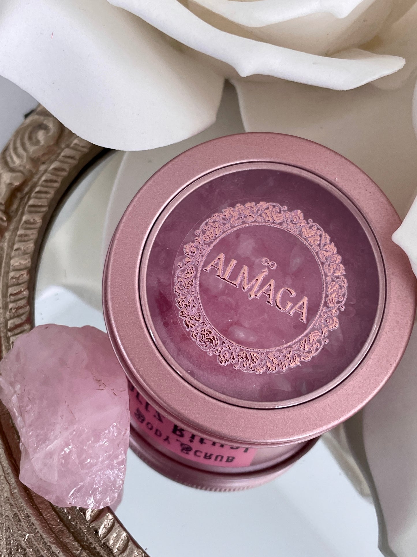 Rose Quartz Ritual Exfoliating Body Scrub | Self Love & Inner Glow