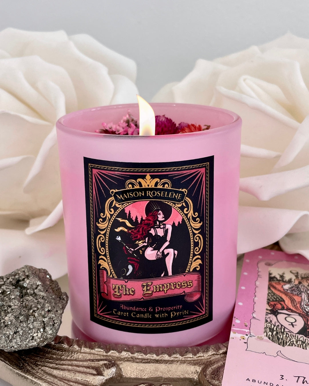 Vela de cristal para la abundancia y la prosperidad: La Emperatriz