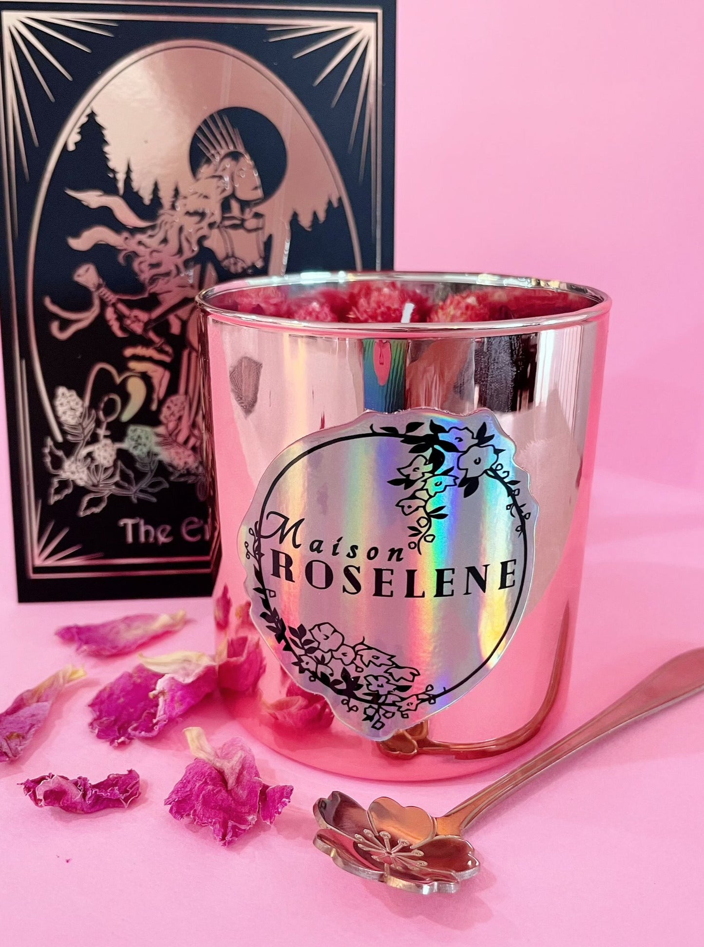 Vela de cristal para la abundancia y la prosperidad: La Emperatriz