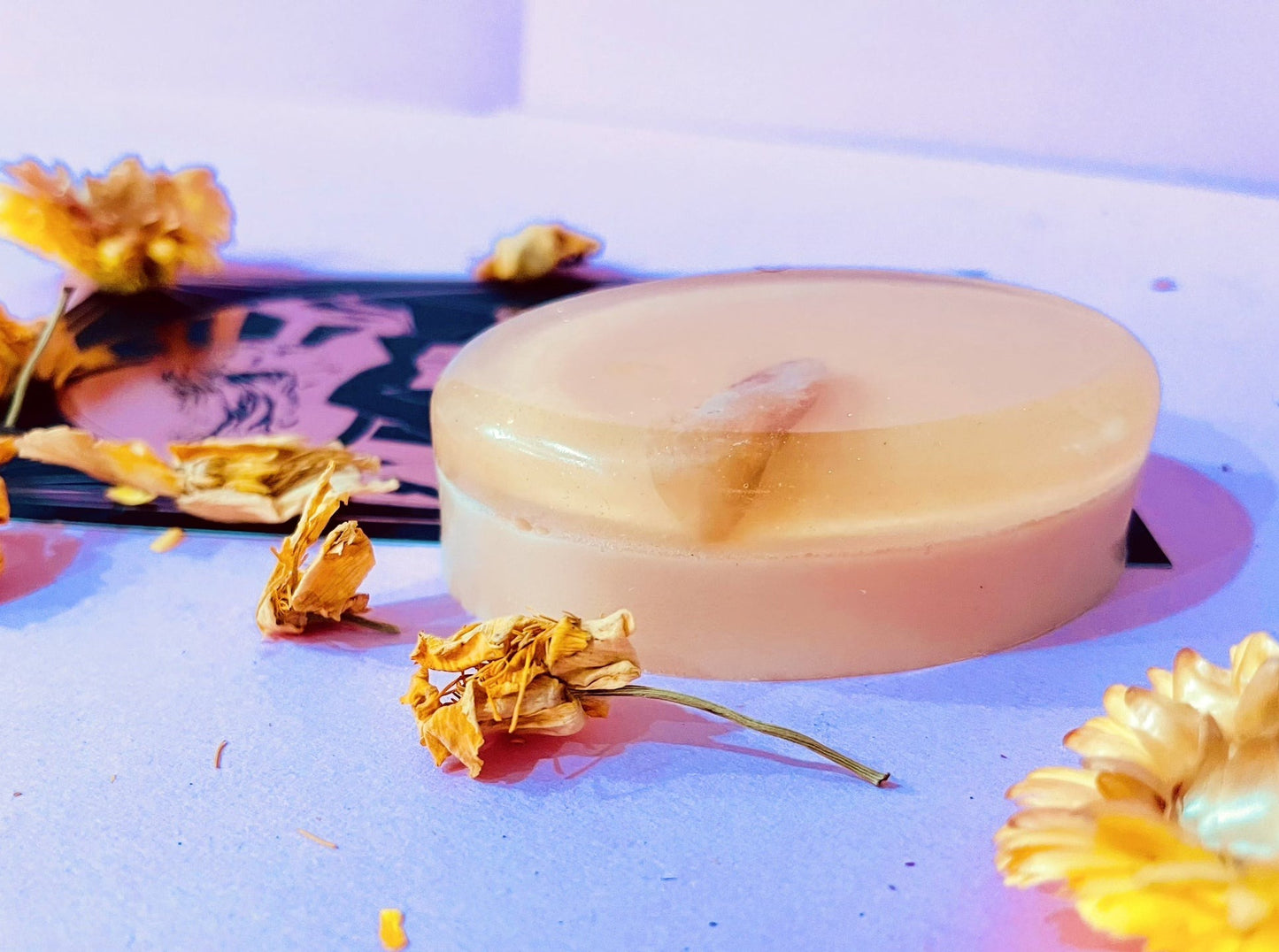 Spiritual Soap Crystal Infused for Happiness and Luck - The Sun