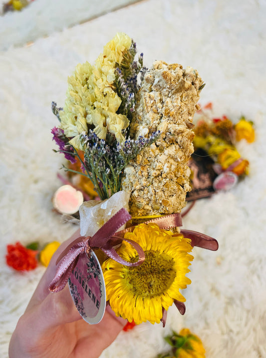 Shining Vibes Spread: Sage & Orange Smudge Bundle
