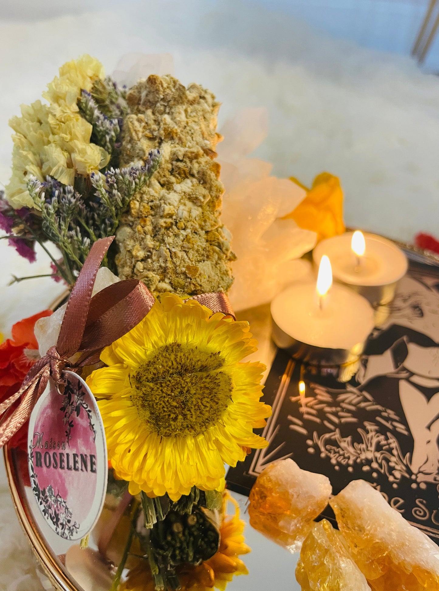 Shining Vibes Spread: Sage & Orange Smudge Bundle