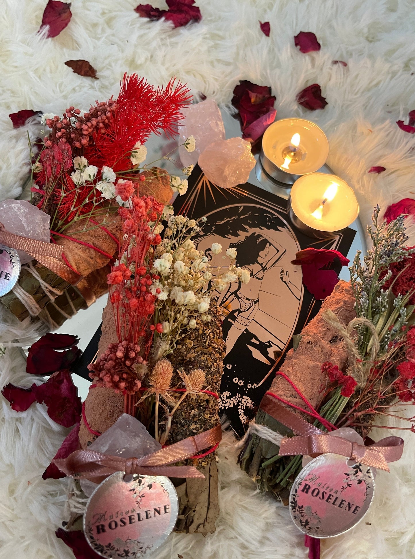 Love Spell: Sandalwood & Roses Smudge Bundle