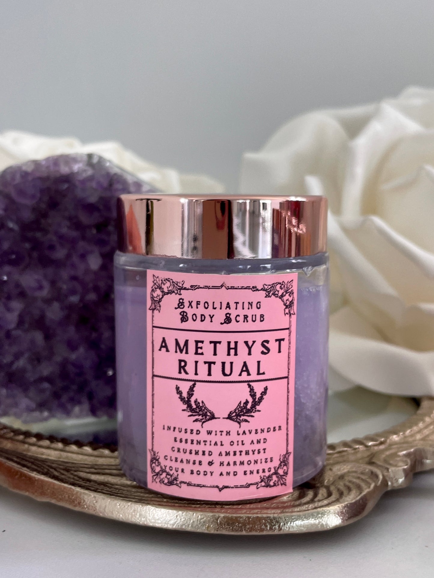Amethyst Ritual Exfoliating Body Scrub | Cleanse & Harmonize
