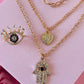 Hamsa Hand Jewelry Set: Spiritual Amulet for Protection