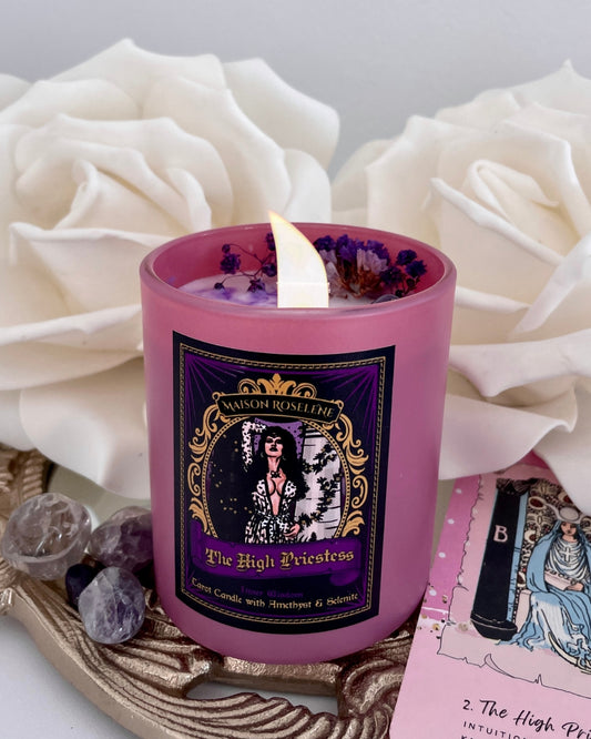 Vela de Cristal para la Conciencia y la Iluminación Espiritual - La Suma Sacerdotisa