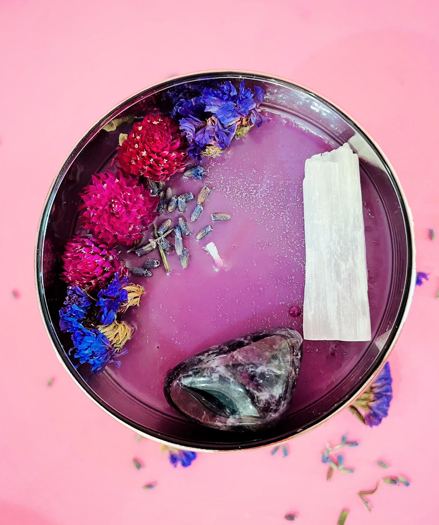 Awareness and Spiritual Enlightenment Crystal Candle - The High Priestess