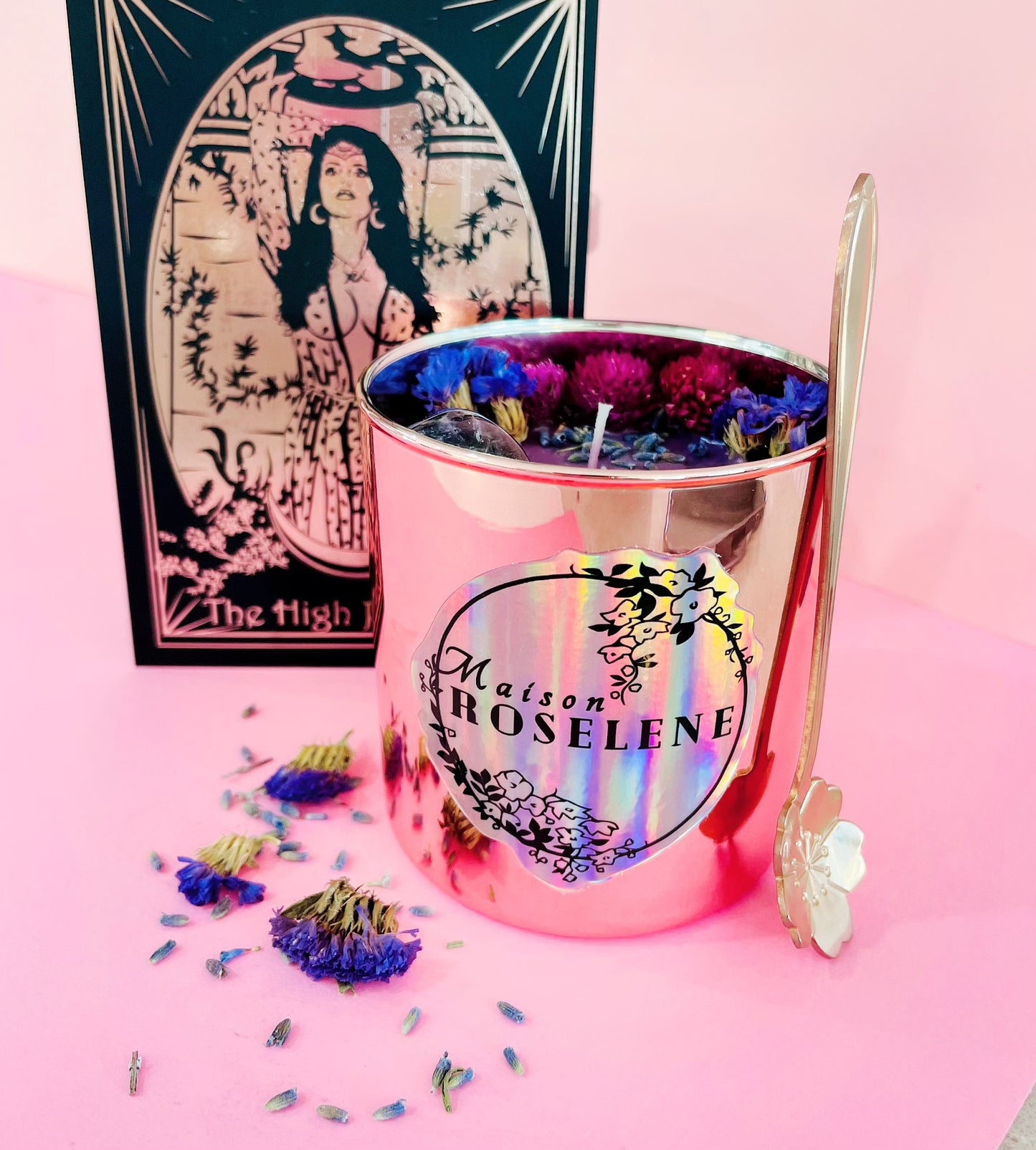 Ritual de Iluminación Espiritual: Kit de Velas Navideñas de la Suma Sacerdotisa