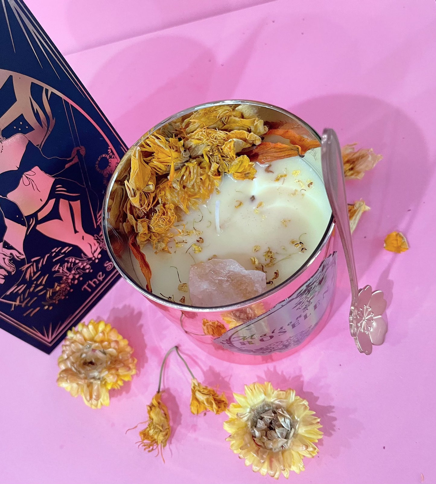 Happiness and Luck Crystal Candle - The Sun