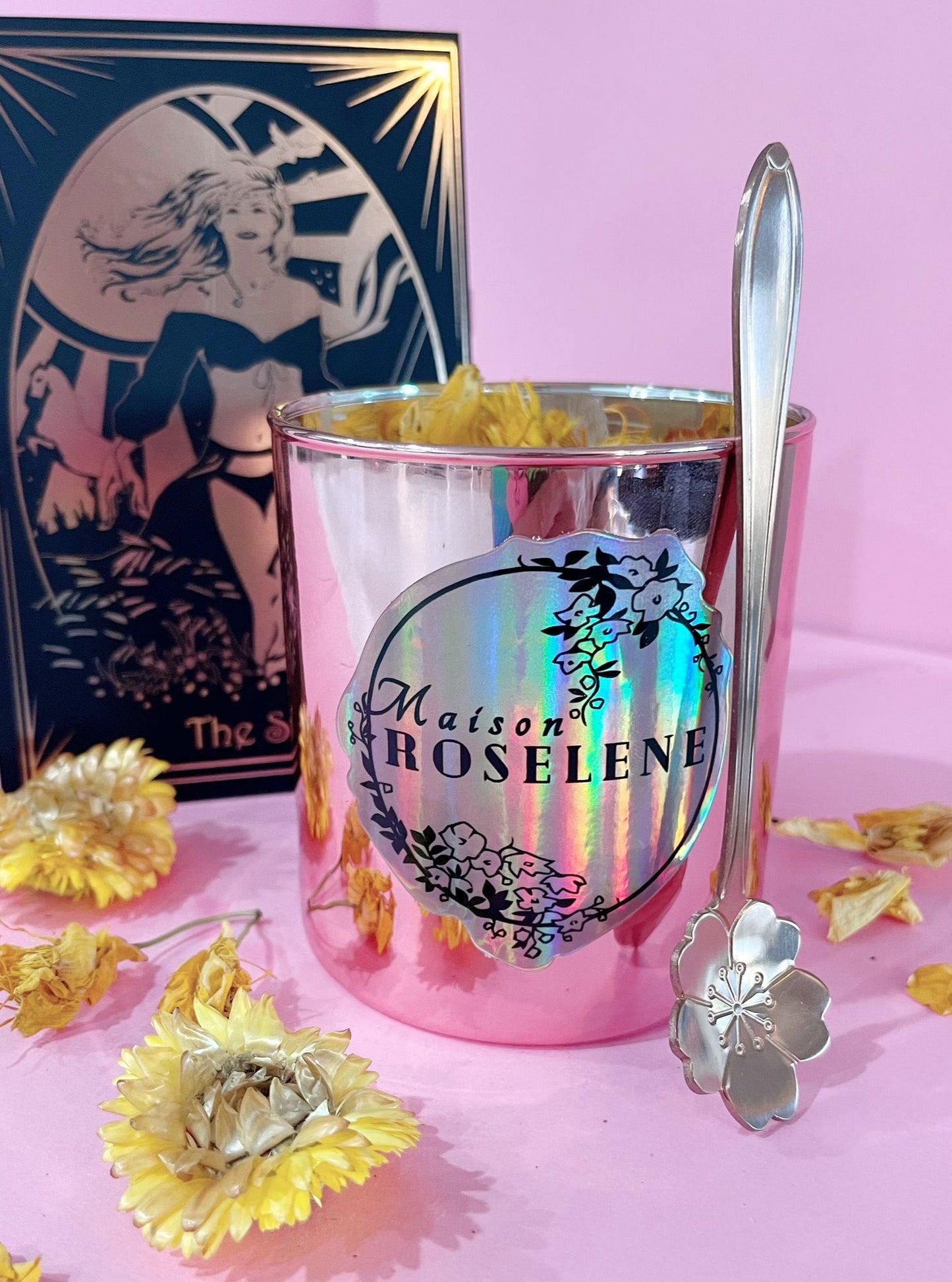 Happiness and Luck Crystal Candle - The Sun