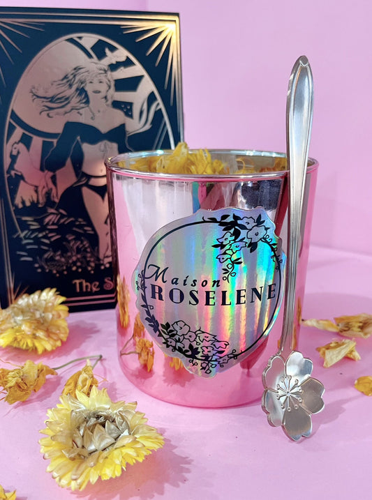 Happiness and Luck Crystal Candle - The Sun