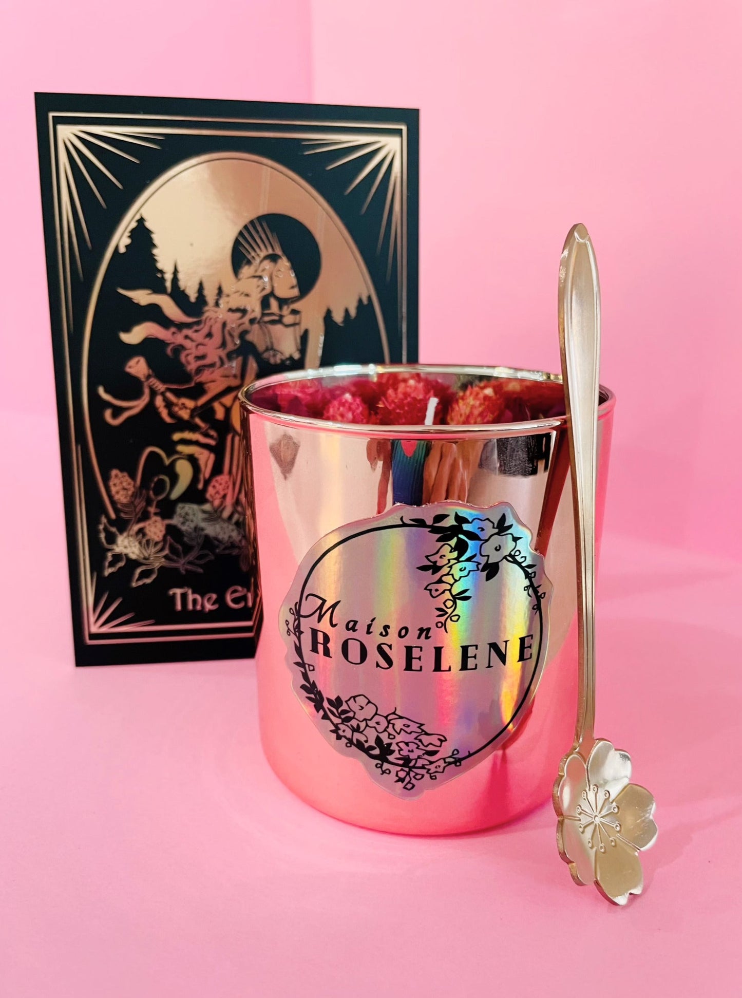 Vela de cristal para la abundancia y la prosperidad: La Emperatriz