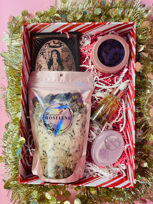 Spiritual Enlightenment Ritual Bath Kit: The High Priestess Christmas Gift Box