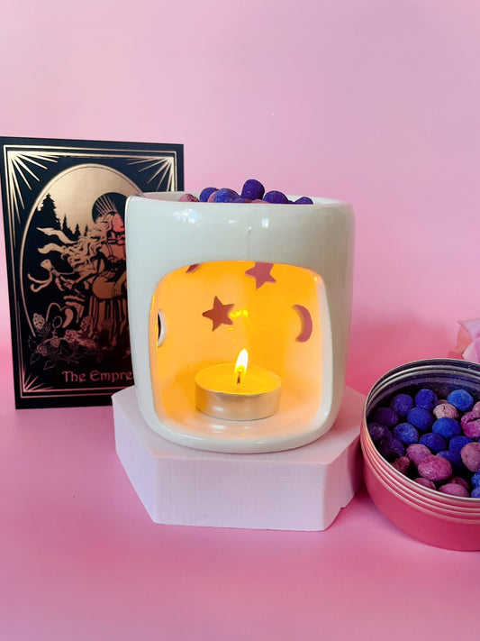 Oil Burner Diffuser Kit with Aromatic Beads