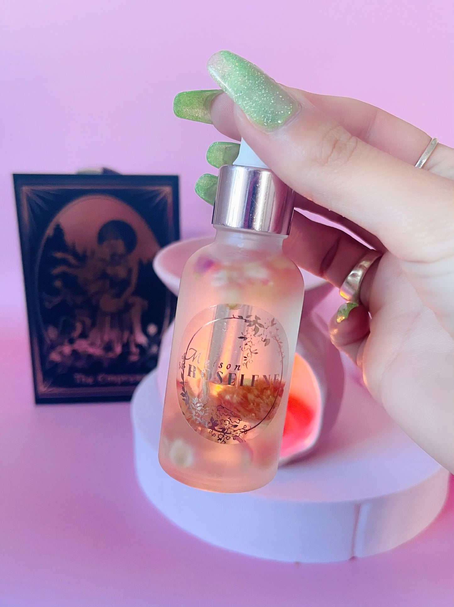 Pink Oil Burner Diffuser Kit with Dropper