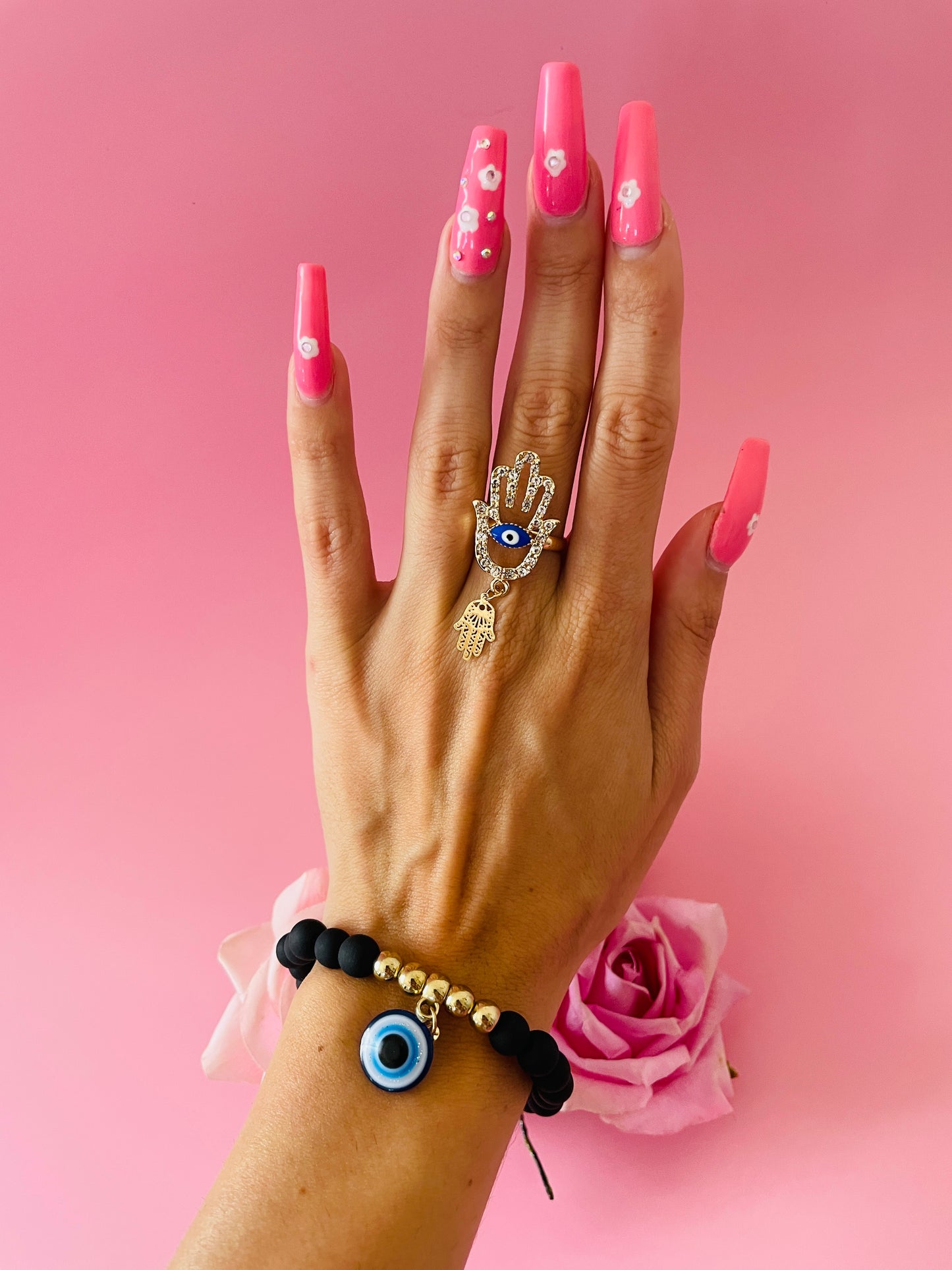 Protection Jewelry Blue Evil Eye Set