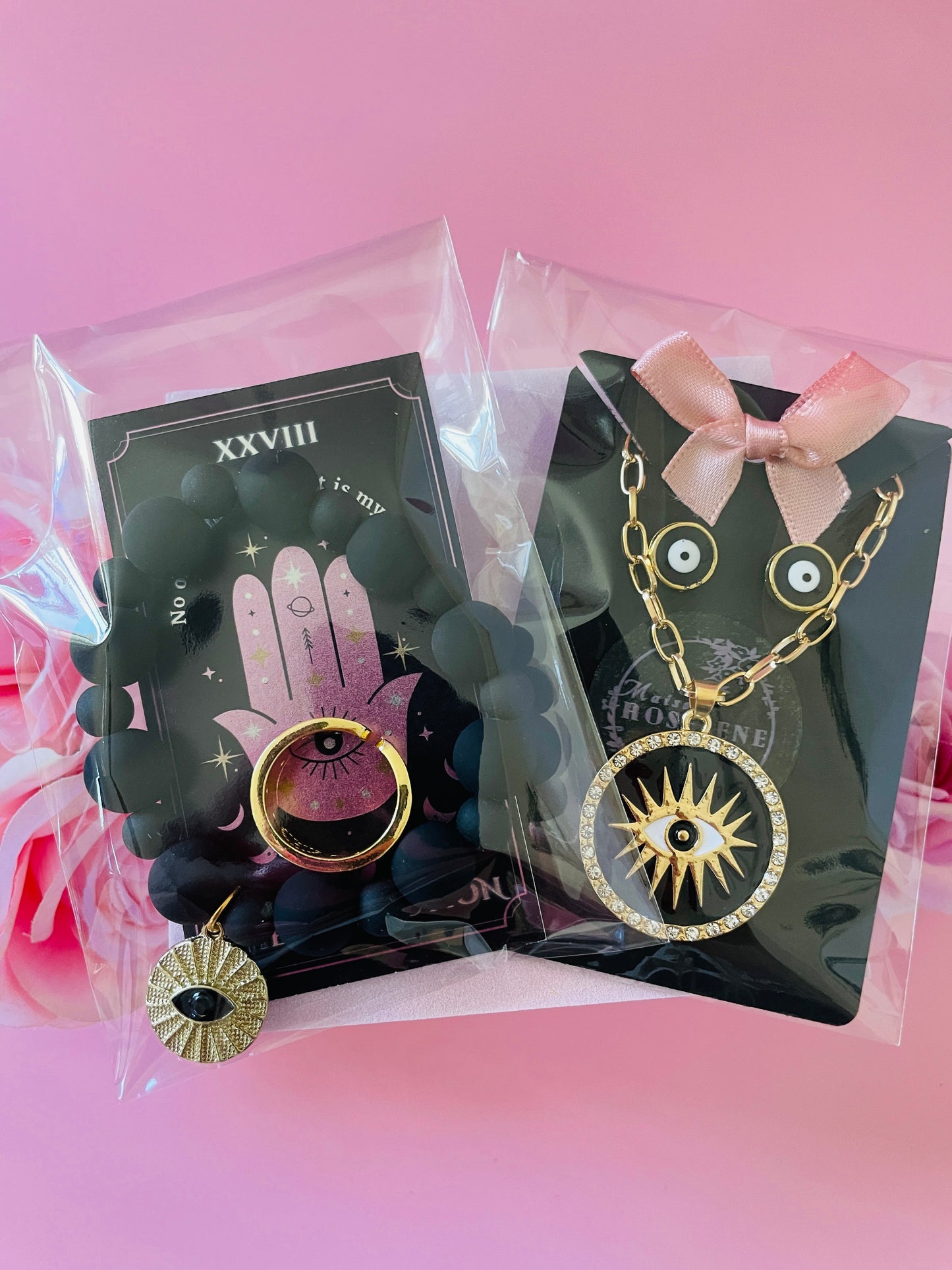 Black Evil Eye Jewelry Set