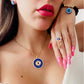 Conjunto de joyas de protección contra el mal de ojo azul