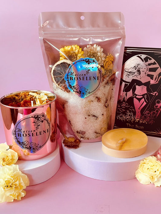 Ritual Bath Soak Kit for Happiness and Luck - The Sun