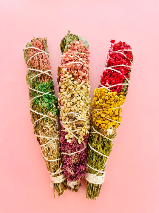 Palitos para limpiar flores y salvia