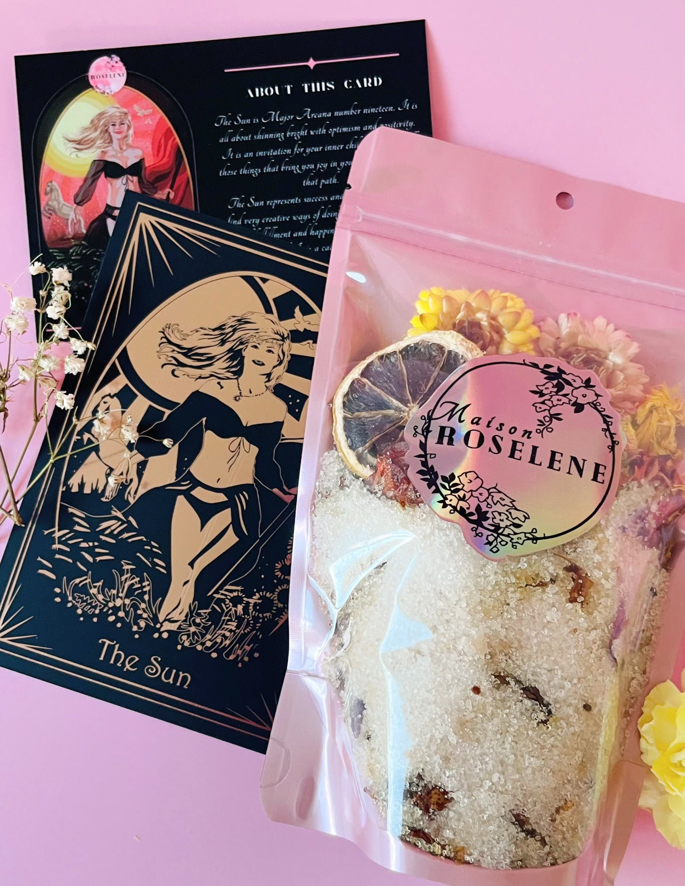 Ritual Bath Soak Kit for Happiness and Luck - The Sun
