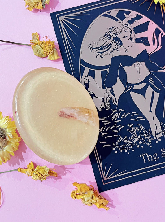 Spiritual Soap Crystal Infused for Happiness and Luck - The Sun